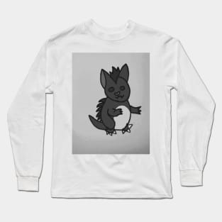 B&W Cutie Chupacabra Long Sleeve T-Shirt